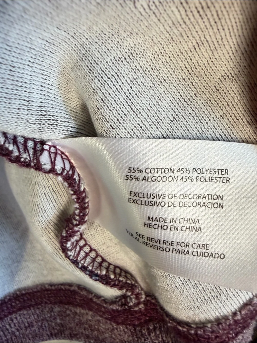 GAP Men's Heather Burgundy Zip-Up Sweater